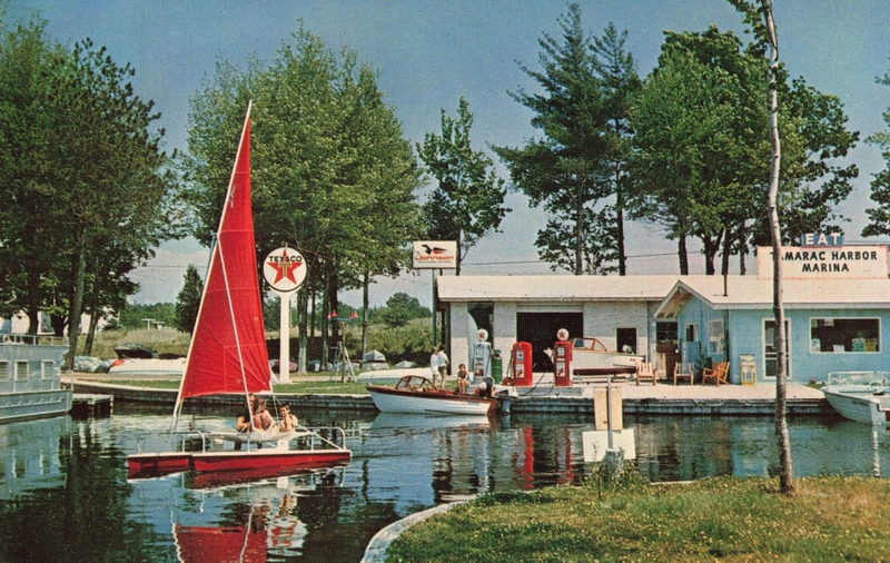 Tamarac Village (Tamarac Harbor and Trailer Park) - Vintage Postcard (newer photo)